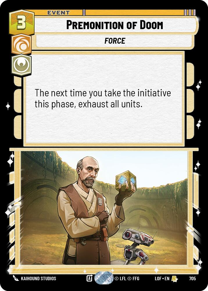 Premonición de fatalidad (705) (Foil) (705) [Leyendas de la Fuerza]