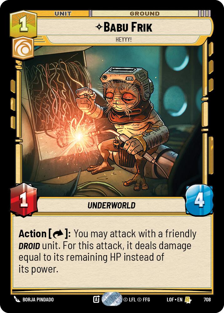 Babu Frik - ¡Heyyy! (708) (Foil) (708) [Leyendas de la Fuerza]