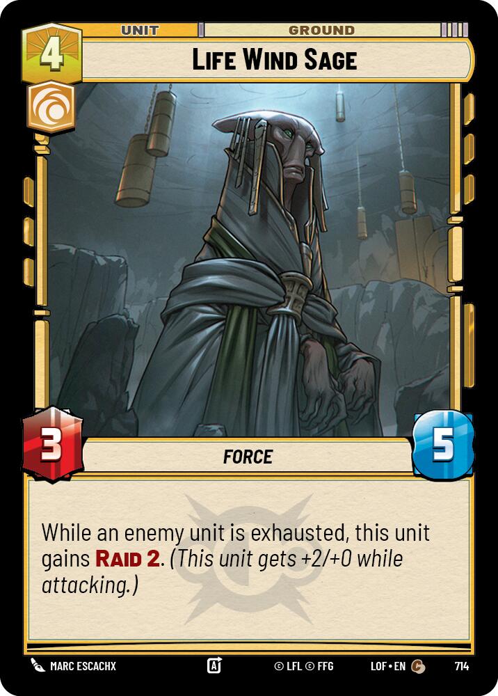 Sabio del Viento Vital (714) (Foil) (714) [Leyendas de la Fuerza]