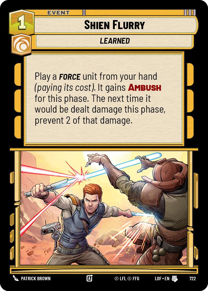 Ráfaga Shien (722) (Foil) (722) [Legends of the Force]
