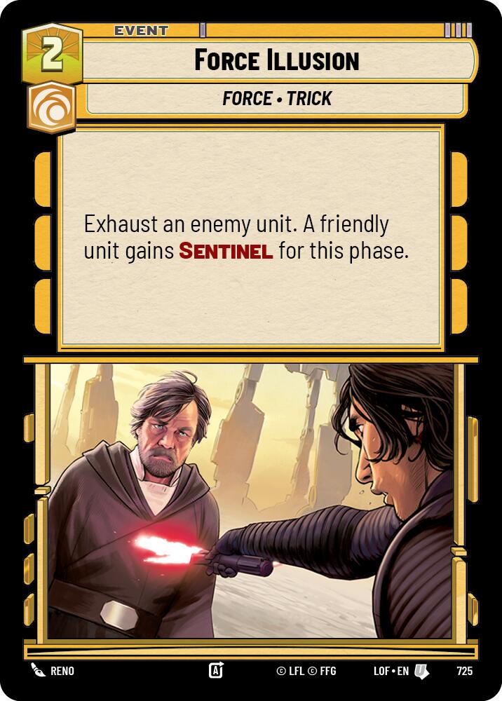 Ilusión de fuerza (725) (Foil) (725) [Legends of the Force]