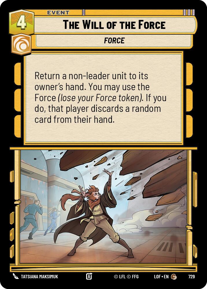 La voluntad de la Fuerza (729) (Foil) (729) [Legends of the Force]
