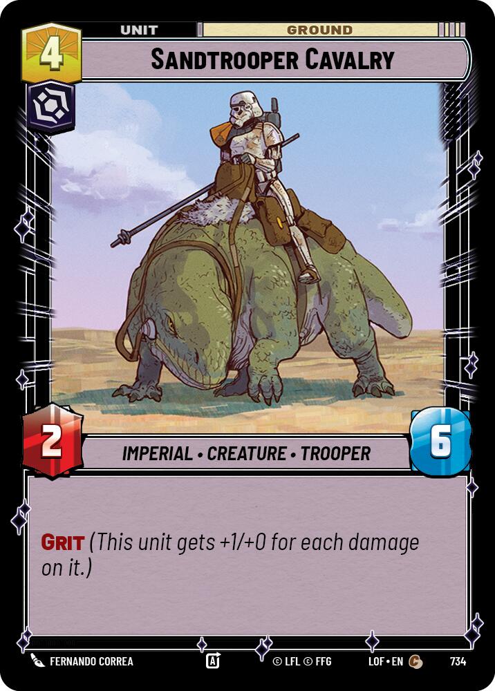 Caballería de Soldados de Arena (734) (Foil) (734) [Leyendas de la Fuerza]