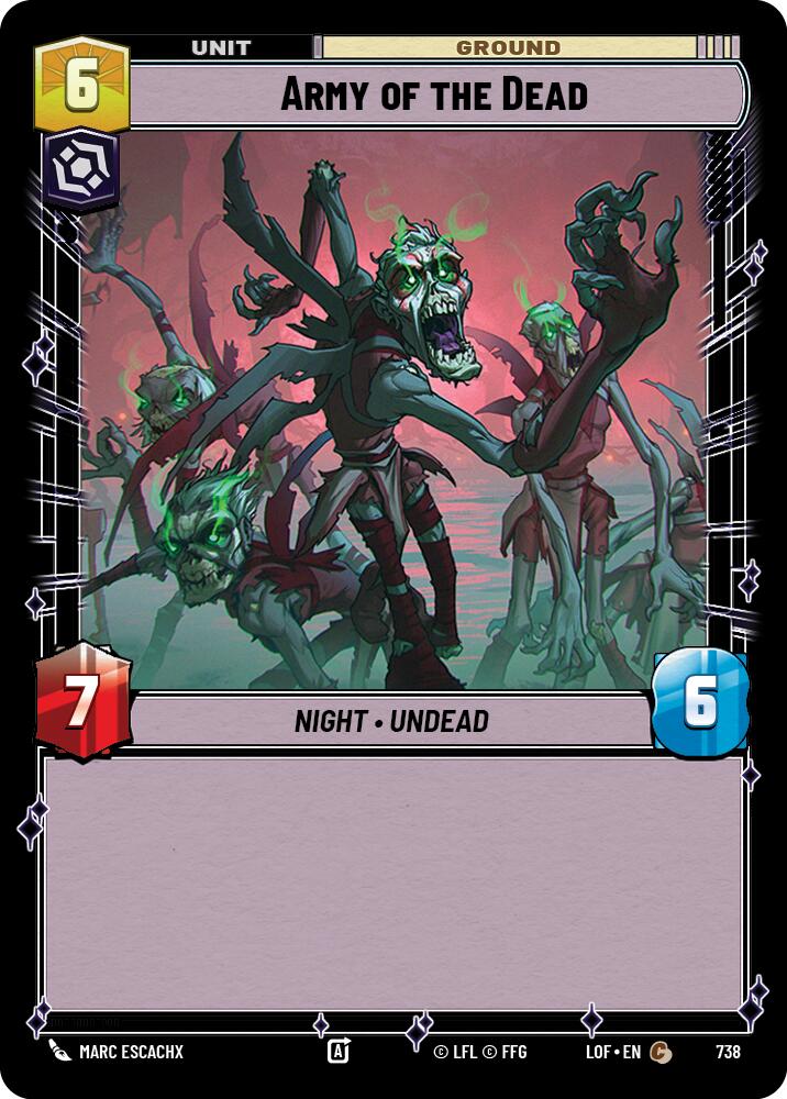 Ejército de los Muertos (738) (Foil) (738) [Leyendas de la Fuerza]