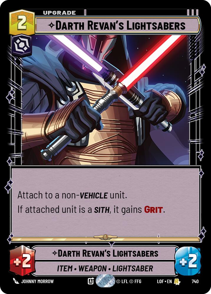 Sables de luz de Darth Revan (740) (Holo) (740) [Leyendas de la Fuerza]