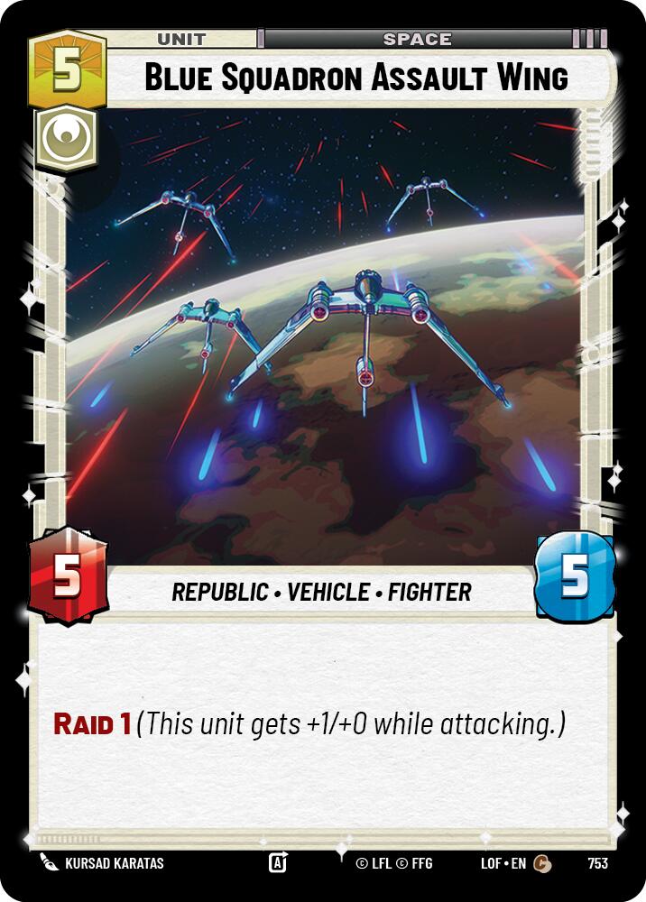 Ala de Asalto del Escuadrón Azul (753) (Foil) (753) [Legends of the Force]