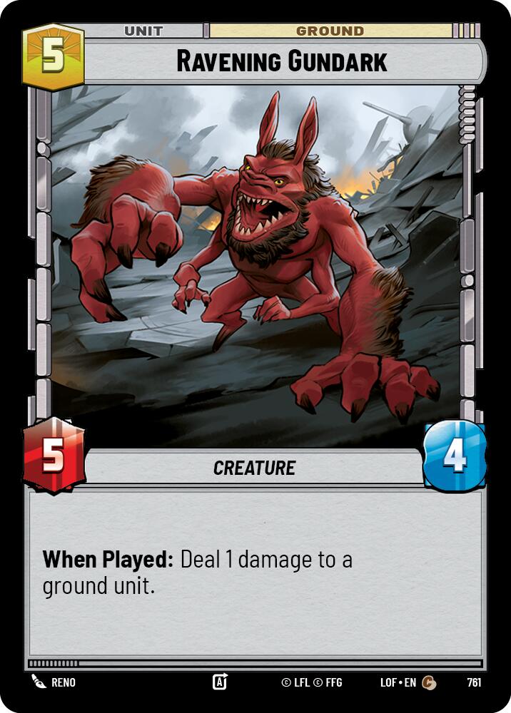 Gundark Voraz (761) (Foil) (761) [Legends of the Force]