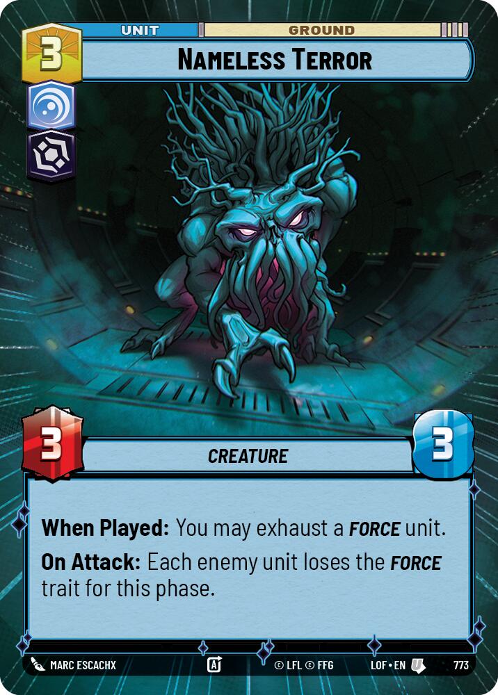 Terror Sin Nombre (773) (Hyperspace Foil) (773) [Leyendas de la Fuerza]