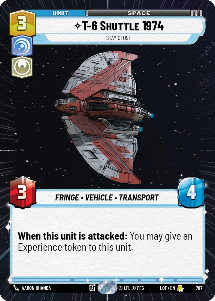 Navette T-6 1974 - Restez Près (787) (Feuille d'Hyperspace) (787) [Légendes de la Force]
