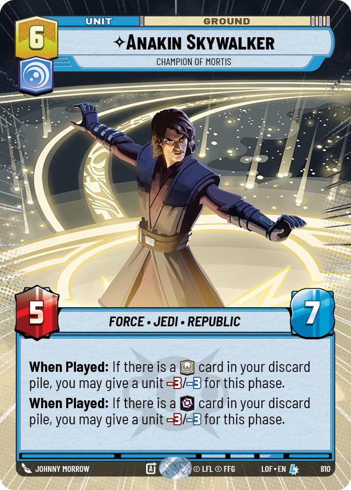 Anakin Skywalker - Campeón de Mortis (810) (Lámina del Hiperespacio) (810) [Leyendas de la Fuerza]
