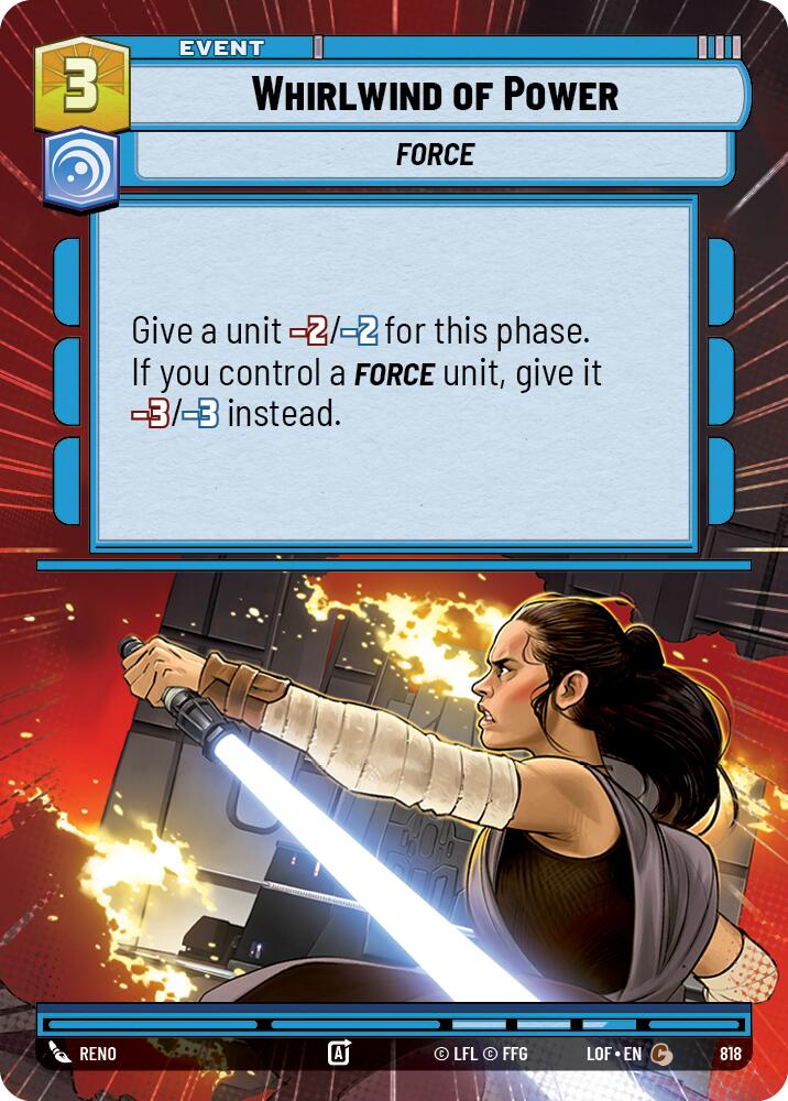 Torbellino de Poder (818) (Hiperepacio foil) (818) [Legends of the Force]