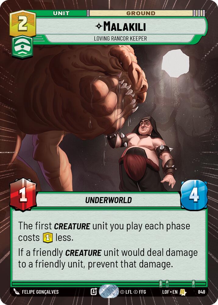 Malakili - Cuidador de Rancor Cariñoso (848) (Hiperspacio metalizado) (848) [Leyendas de la Fuerza]