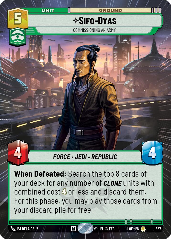 Sifo-Dyas - Commissioning An Army (857) (Hyperspace Foil) (857) [Légendes de la Force]