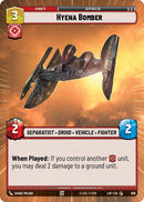 Bombardero Hiena (898) (Hyperspace Foil) (898) [Legends of the Force]