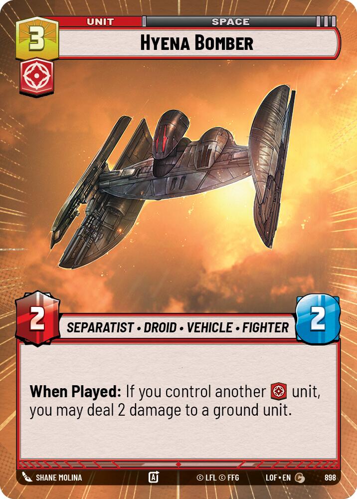 Bombardero Hiena (898) (Hyperspace Foil) (898) [Legends of the Force]