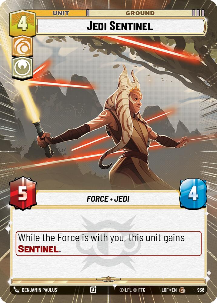 Sentinelle Jedi (936) (Feuille Hyperspace) (936) [Légendes de la Force]