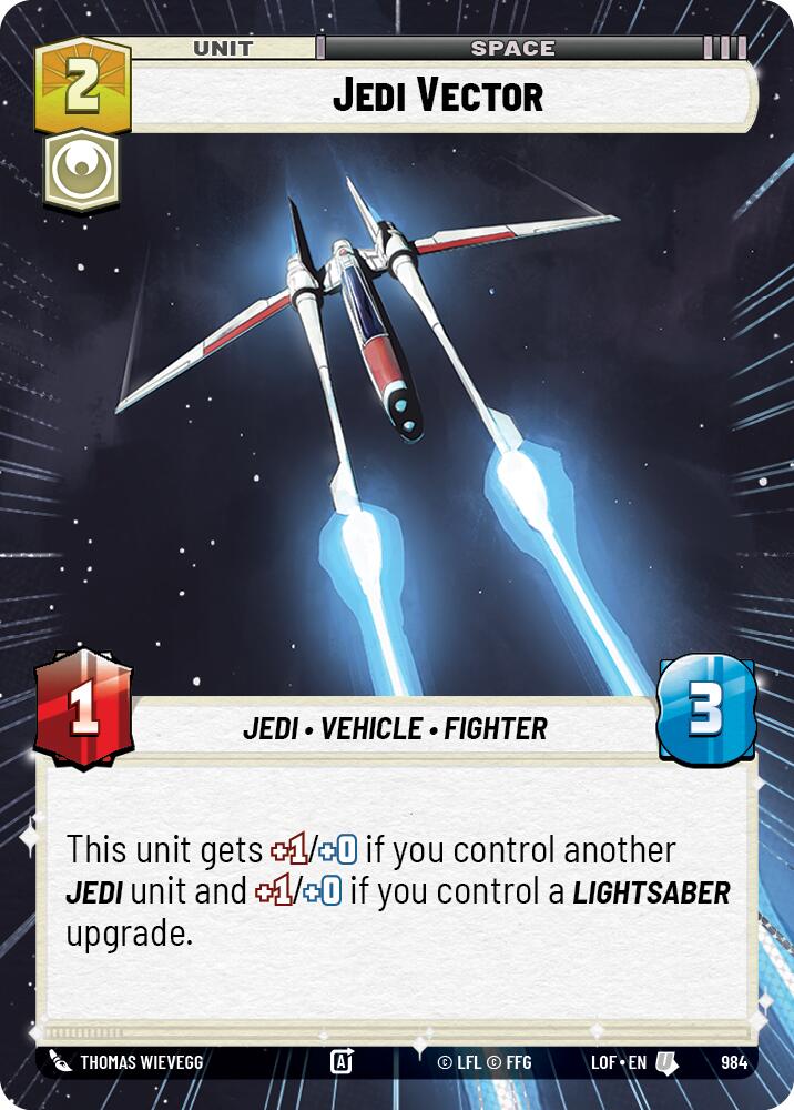 Jedi Vector (984) (Feuille d'aluminium hyperspatiale) (984) [Légendes de la Force]