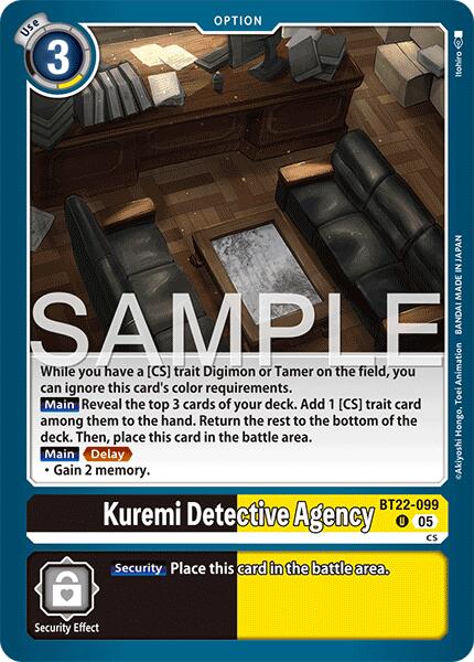 Agence de détective Kuremi [BT22-099] [Cyber Eden]