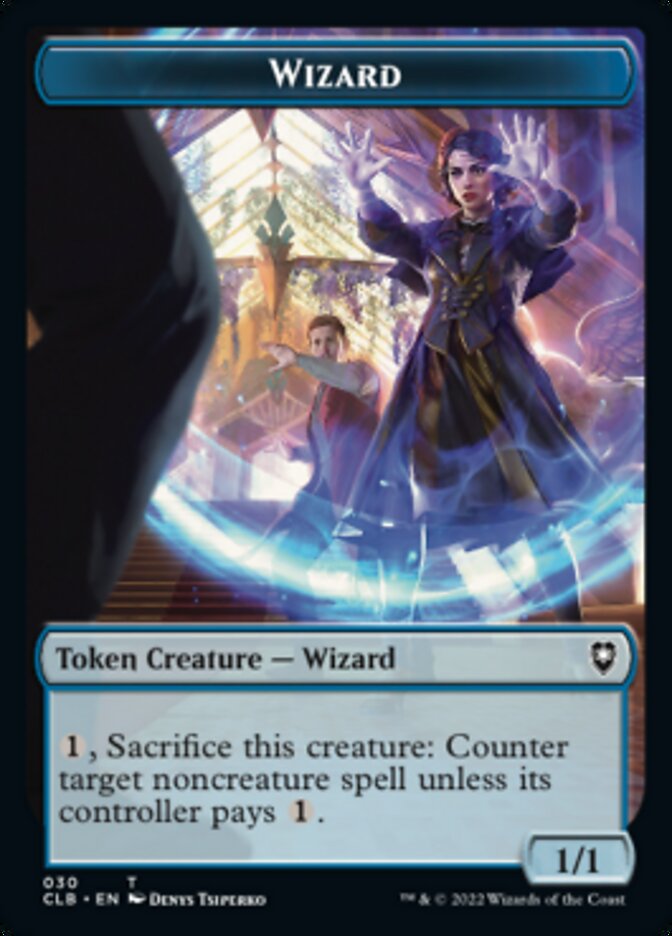 Guerrero kor // Mago Ficha de dos caras [Commander Legends: Battle for Baldur's Gate Tokens]