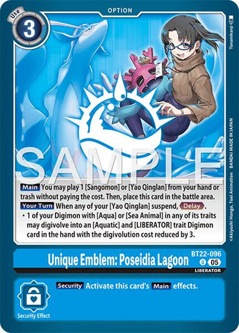 Emblema Único: Laguna Poseidón [BT22-096] [Ciber Edén]