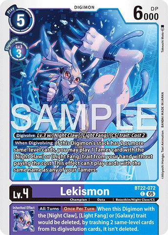 Lekismon [BT22-072] [Cibere Edén]