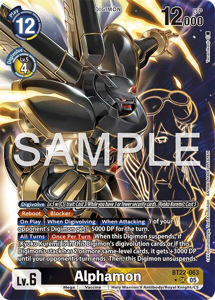 Alphamon [BT22-063] (Arte Alternativo) [Cyber Eden]