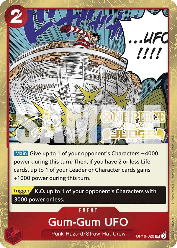 Gum-Gum UFO (Pack Juge Vol. 6) [Cartes promotionnelles One Piece]