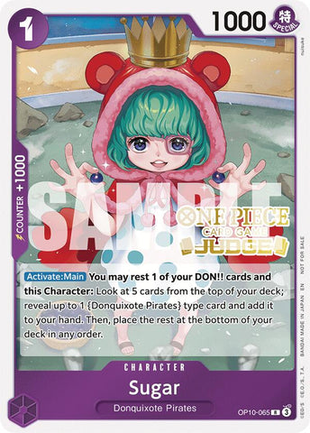 Sugar (Paquete de Juez Vol. 6) [Cartas Promocionales de One Piece]
