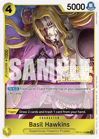 Basil Hawkins (Paquete de juez vol. 6) [Cartas promocionales de One Piece]