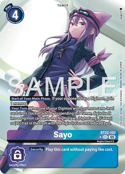 Sayo [BT22-102] (Illustration alternative) [Cyber Eden]