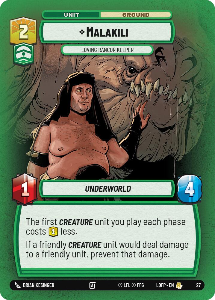 Malakili – Gardien aimant du Rancor (27) (27) [Légendes de la Force : Jeu hebdomadaire]