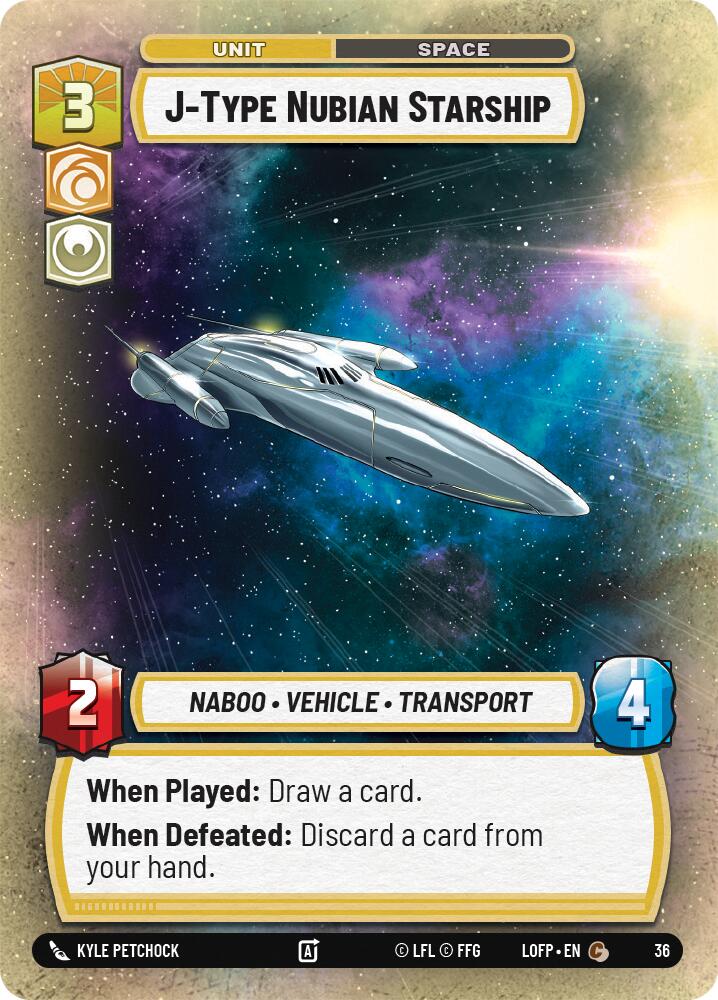 Nave estelar nubiana tipo J (36) (36) [Legends of the Force: Weekly Play]
