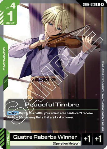 Peaceful Timbre - Starter Deck 02: Wings of Advance (ST02-13)