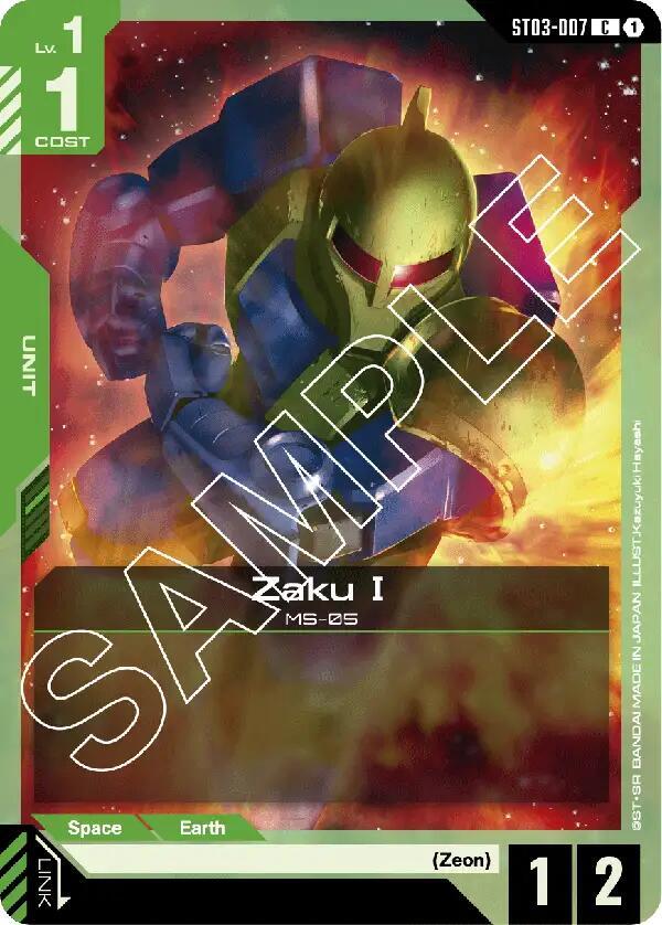 Zaku I - Starter Deck 03: Zeon's Rush (ST03-7)
