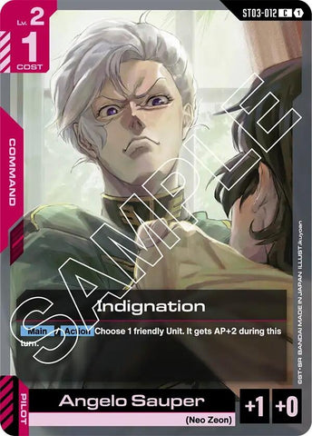 Image for Indignation (ST03-012) (ST03) - Gundam Card Game