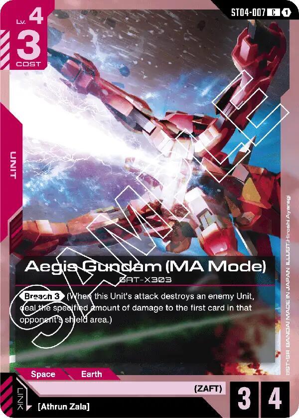Aegis Gundam (MA Mode) - Starter Deck 04: SEED Strike (ST04-007)