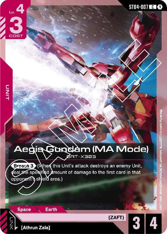 Aegis Gundam (MA Mode) - Starter Deck 04: SEED Strike (ST04-007)