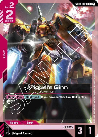 Miguel's Ginn - Starter Deck 04: SEED Strike (ST04-9)