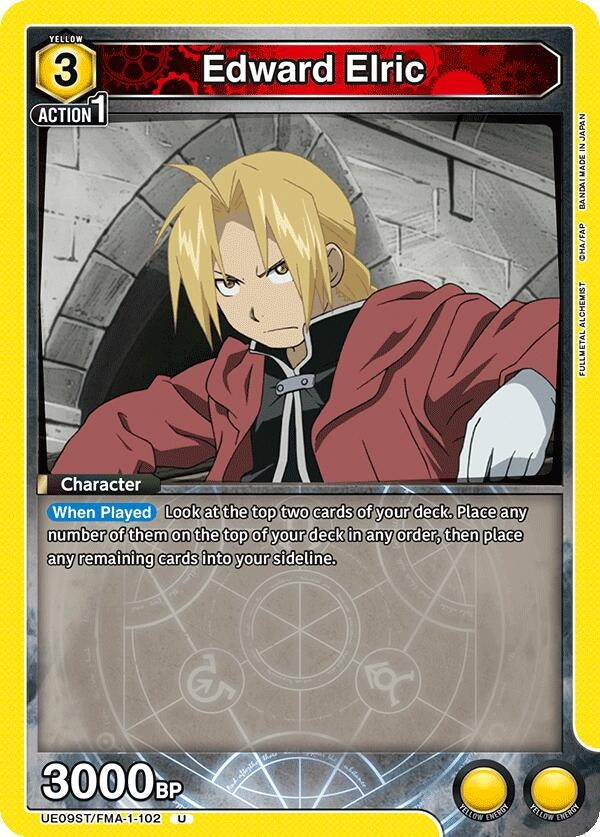 Image for Edward Elric (102) (UE09ST/FMA-1-102) (UE09ST) - Union Arena
