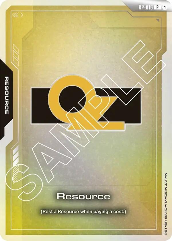 Image for Resource (RP-016) (OZ) (RP-016) (RP) - Gundam Card Game