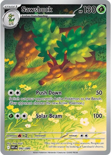 Sawsbuck (092/086) [Escarlata y Púrpura: Llama Blanca]