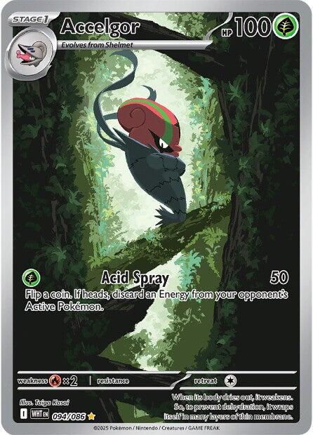 Accelgor (094/086) [Escarlata y Púrpura: Llama Blanca]