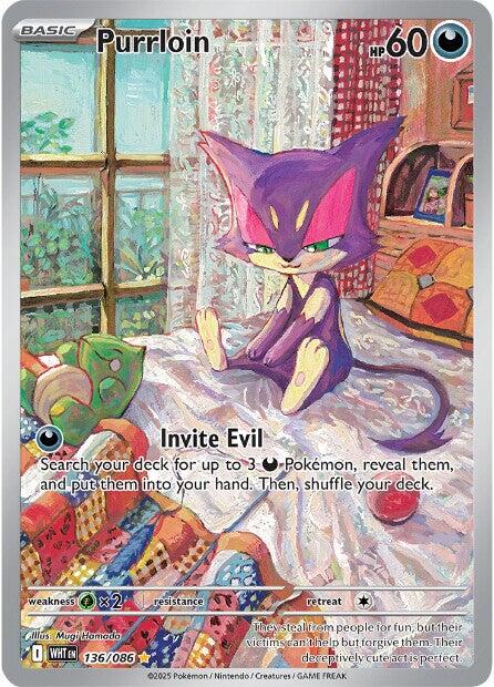 Purrloin (136/086) [Escarlata y Púrpura: Llama Blanca]