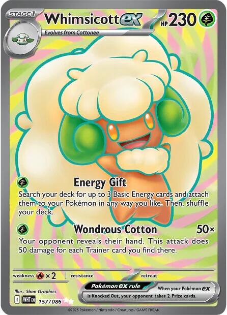 Whimsicott ex (157/086) [Écarlate et Violet : Flamme Blanche]