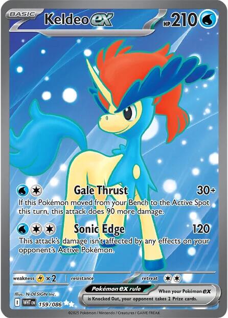 Keldeo ex (159/086) [Écarlate et Violet : Flamme Blanche]