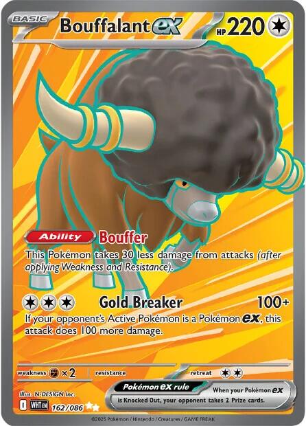 Bouffalant ex (162/086) [Escarlata y Púrpura: Resplandor Blanco]