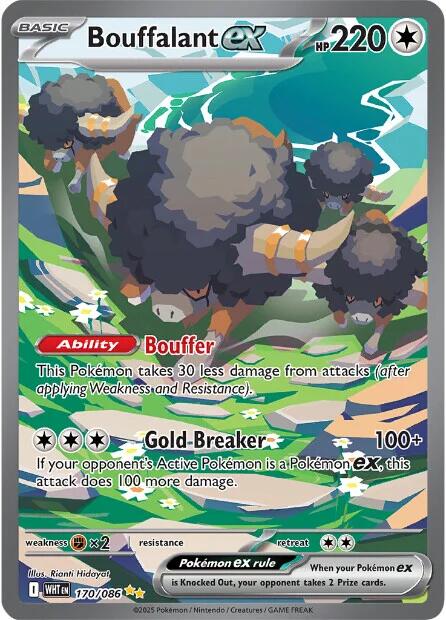 Bouffalant ex (170/086) [Escarlata y Púrpura: Bengala Blanca]