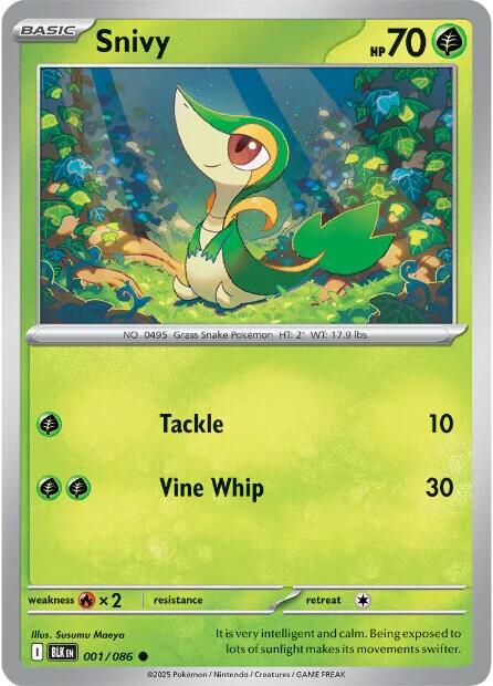 Snivy (001/086) [Escarlata y Púrpura: Rayo Negro]
