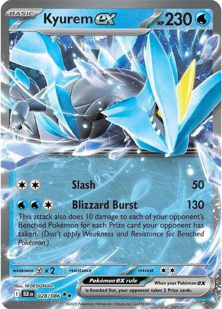 Kyurem ex (028/086) [Écarlate et Violet : Éclair noir]