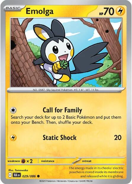Emolga (029/086) [Écarlate et Violet : Éclair noir]